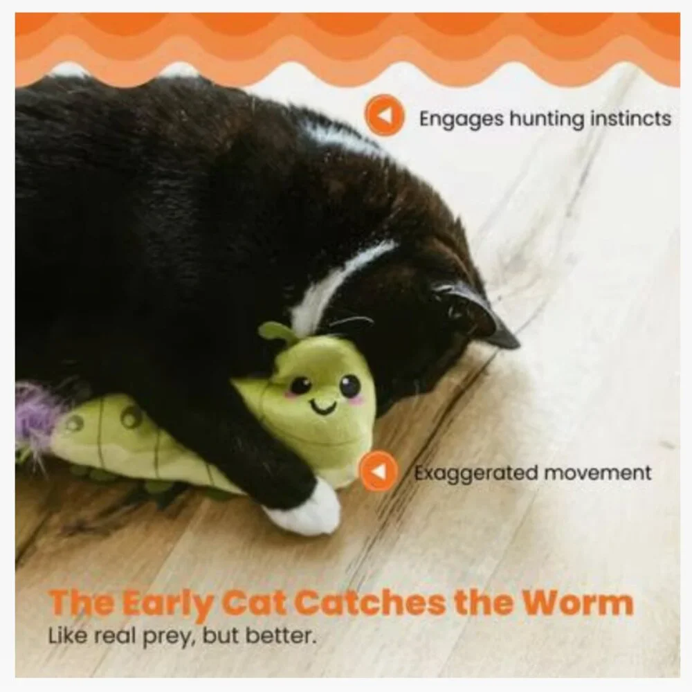 PET: Wiggle Worm Electronic Flopping Cat Toy